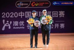 2020年中国网球巡回赛长沙站落幕 贵州队郭涵煜、卢佳茜获双打亚军